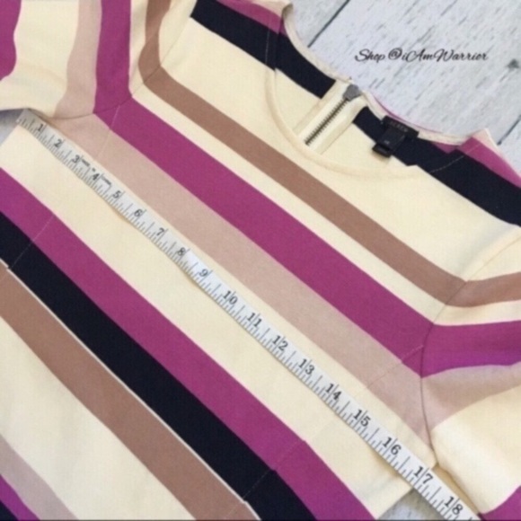 J.Crew colorblock stripe exposed back zip top *shop@iamwarrior - Picture 8 of 10